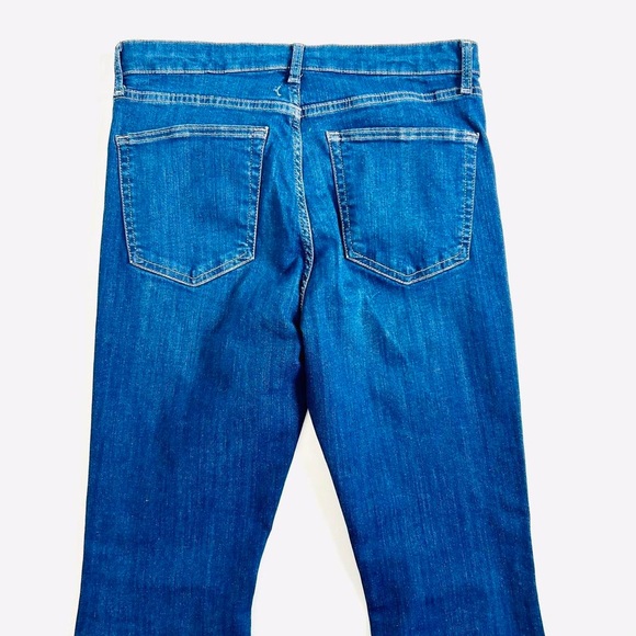 Topshop Moto Jamie flare jeans W32 L30 fits UK 12 Mid blue High rise retro 70s - Picture 5 of 6